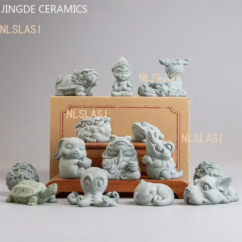 크리에이티브 수제 돌 차 애완 동물 장식 골드 두꺼비  - Marine Fish Tank 리뷰 및 가격
