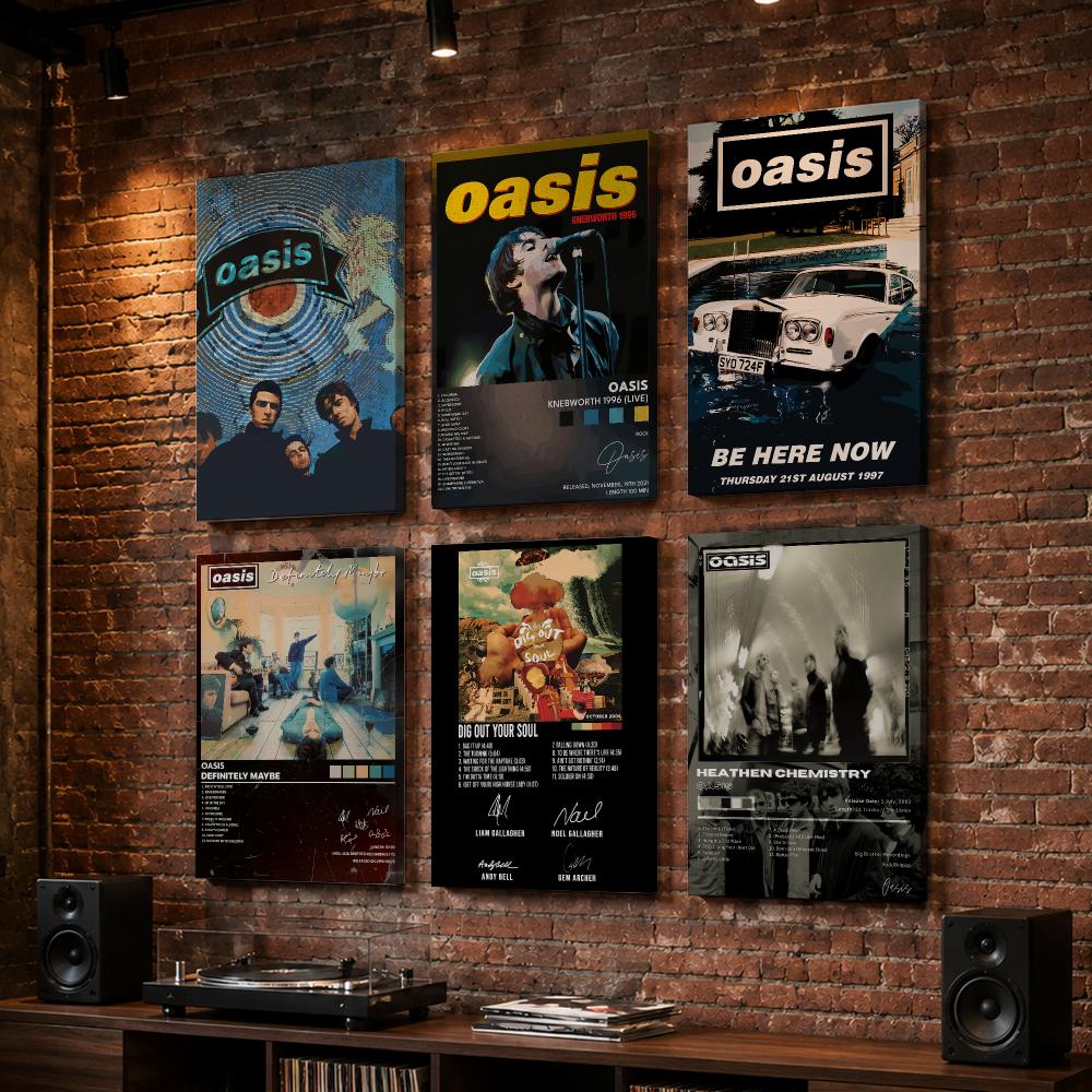 오아시스(Oasis) 록 밴드 앨범, 액자에 넣어 벽에 - Live Rock 리뷰 및 가격