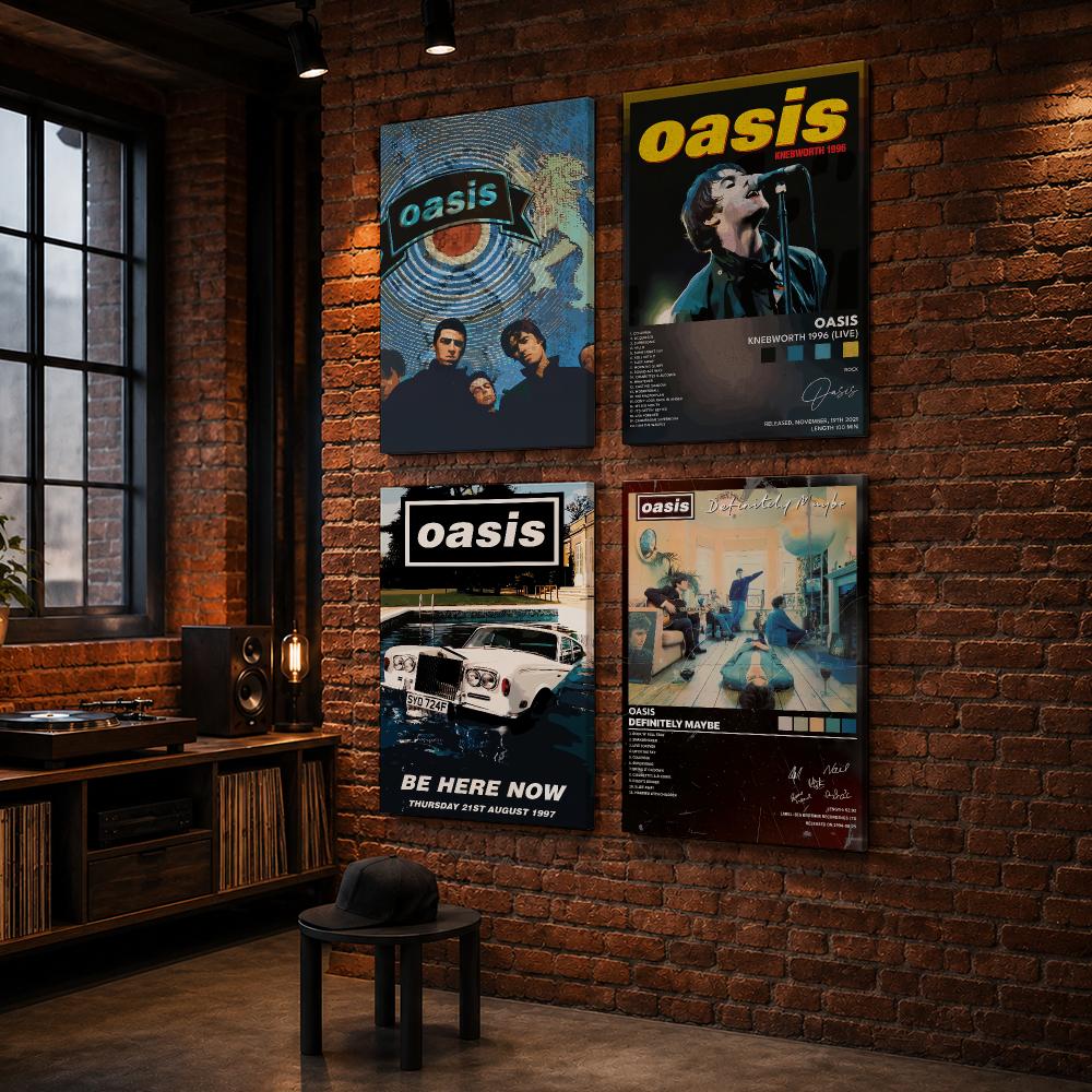 오아시스(Oasis) 록 밴드 앨범, 액자에 넣어 벽에 - Live Rock 리뷰 및 가격