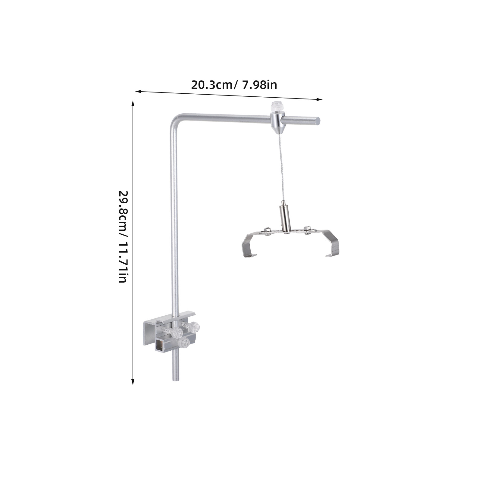 1쌍 조절 가능한 수족관 조명 스탠드, 알루미늄 합금  - Aquarium Marine Lights 리뷰 및 가격