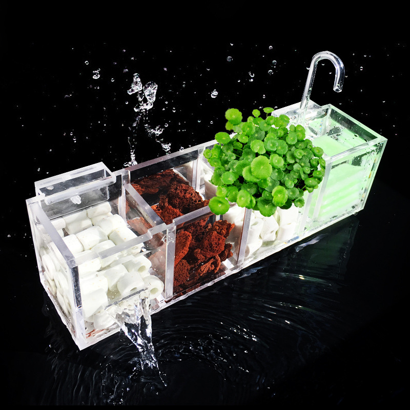 수족관 외부 필터 상자 물 펌프없이 물고기 탱크 필터  - Reef Tank Filter 리뷰 및 가격