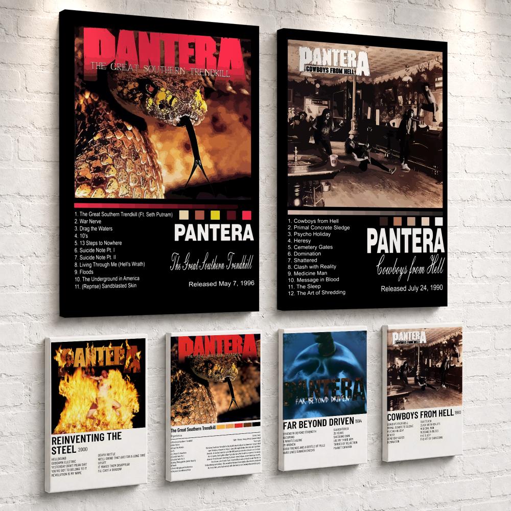 록 밴드 음악 앨범 P-Pantera 액자형 벽화, 침 - Live Rock 리뷰 및 가격