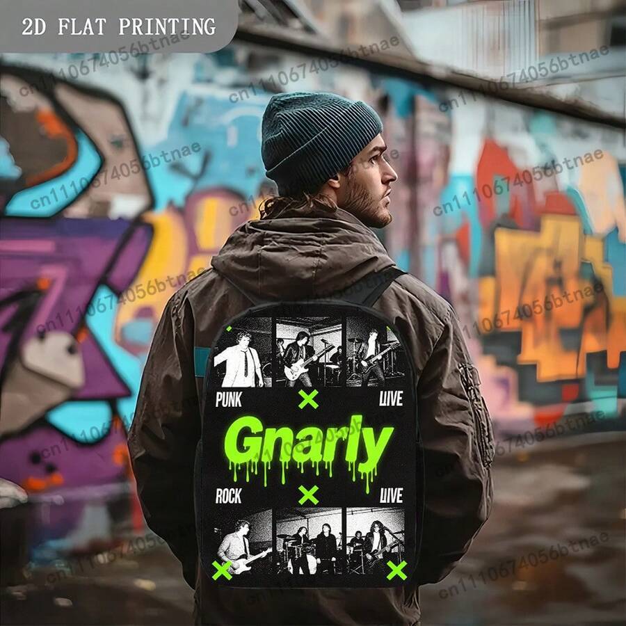 1pc Gnarly 펑크 록 라이브 밴드 그래픽 네온  - Live Rock 리뷰 및 가격
